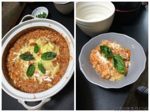 <食育活動>もち麦のリゾット