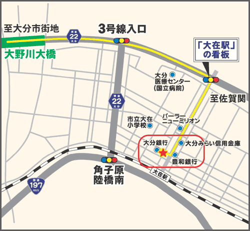 40ｍ道路からのアクセス地図